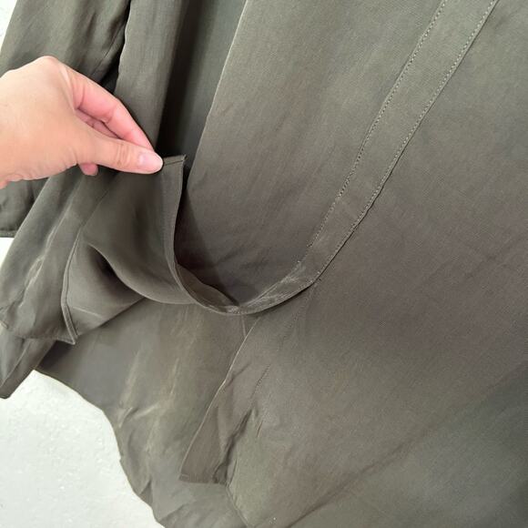 CHICOS - Blouse - Dark green - 3/4 sleeve - Size 1- resort casual - Picture 6 of 9